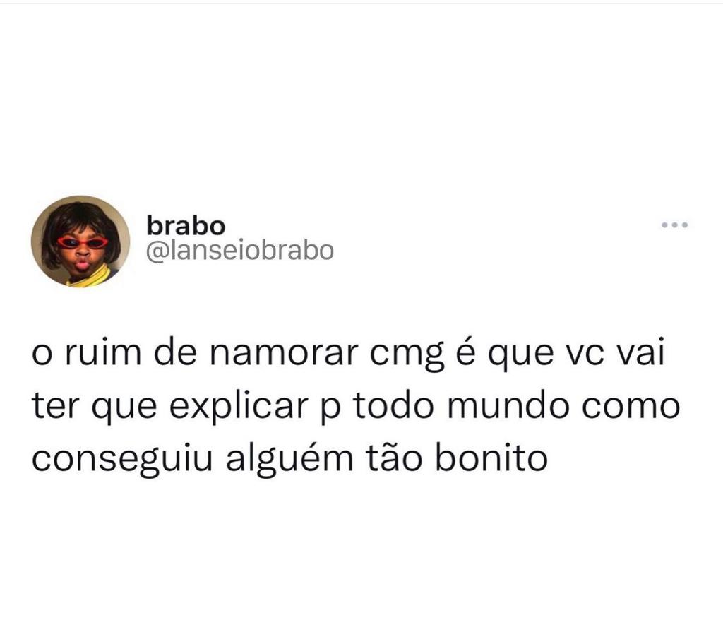 Única parte ruim de namorar comigo