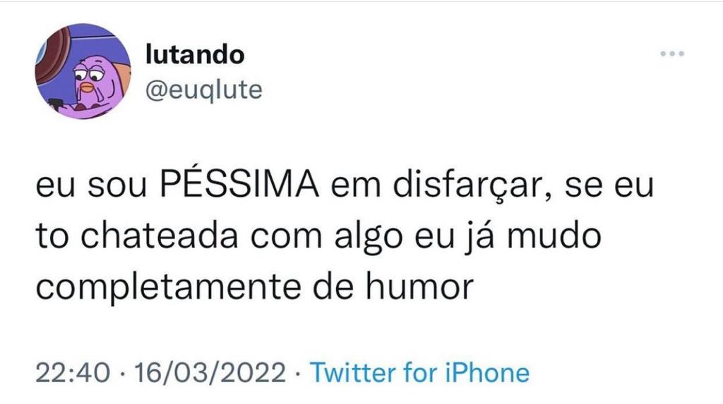 Sou péssima