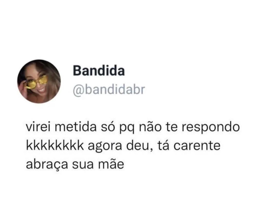 Tá carente, abraça a mãe