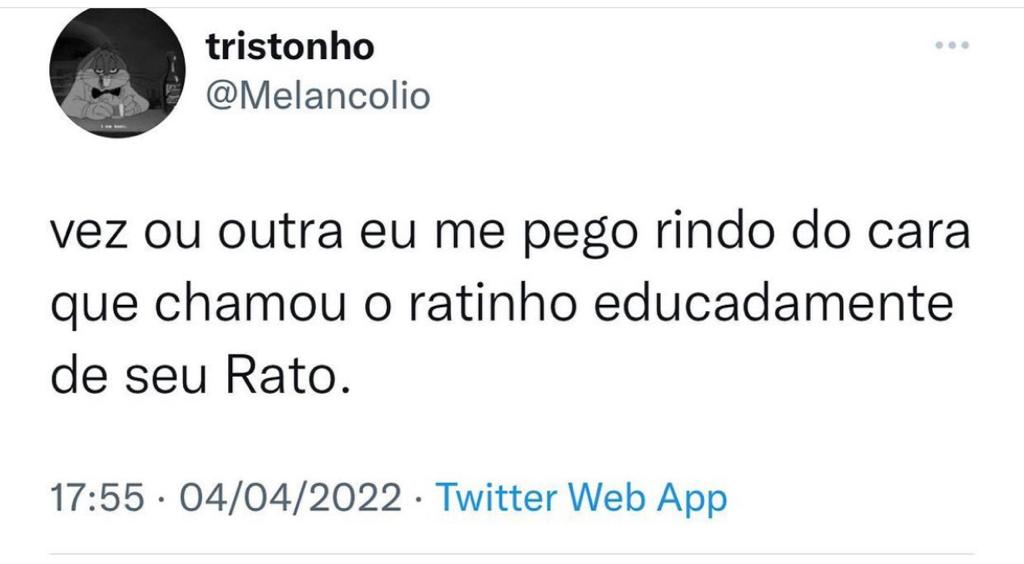Achei que só eu lembrava disso