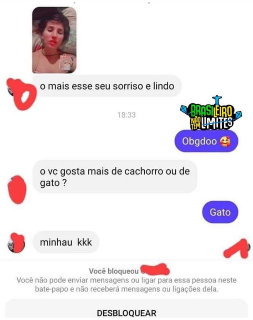 O nível da cantada