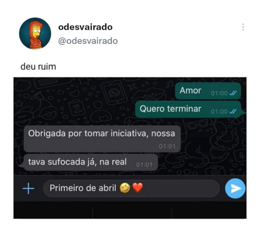 Primeiro de abril kkk