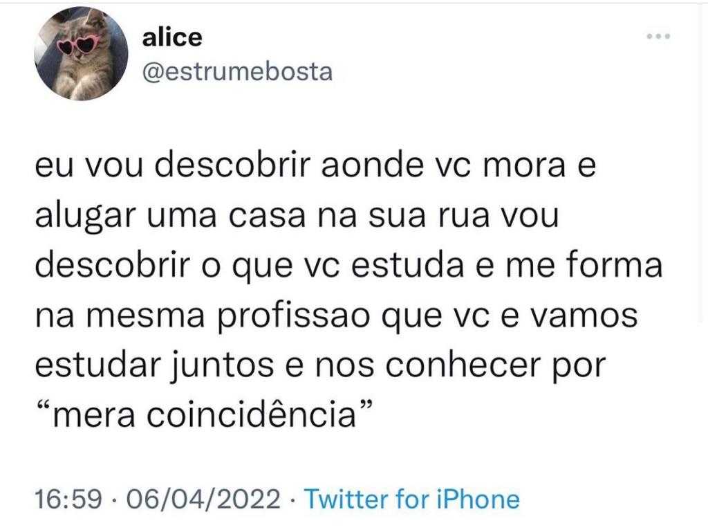 Por mera coincidência