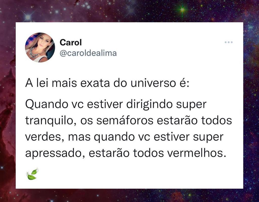 A lei mais exata do universo