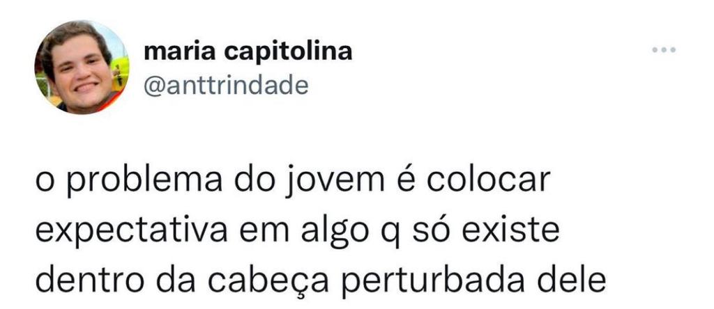 Único problema do jovem