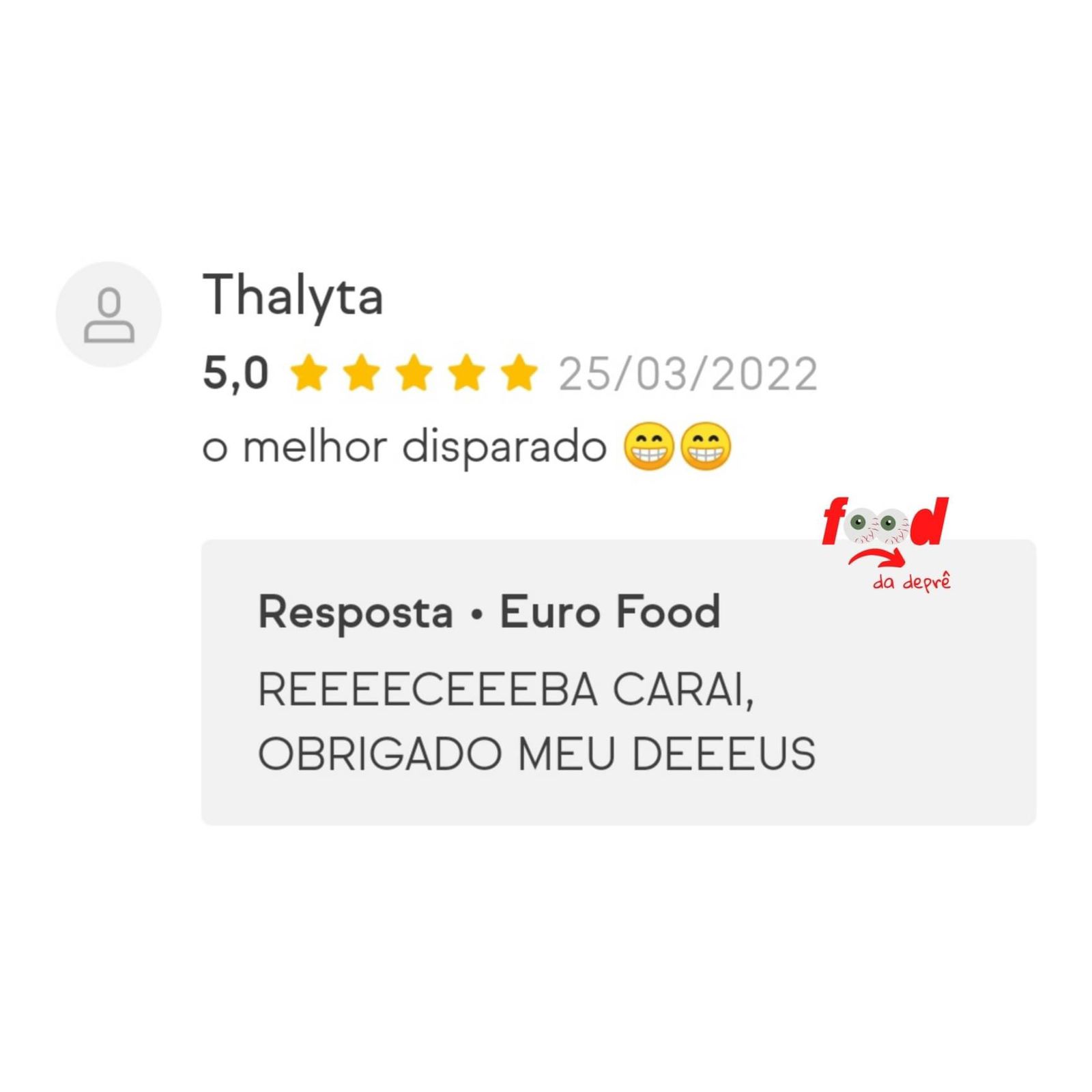 Eu quando recebo elogios