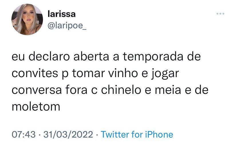 Declaro aberto a temporada