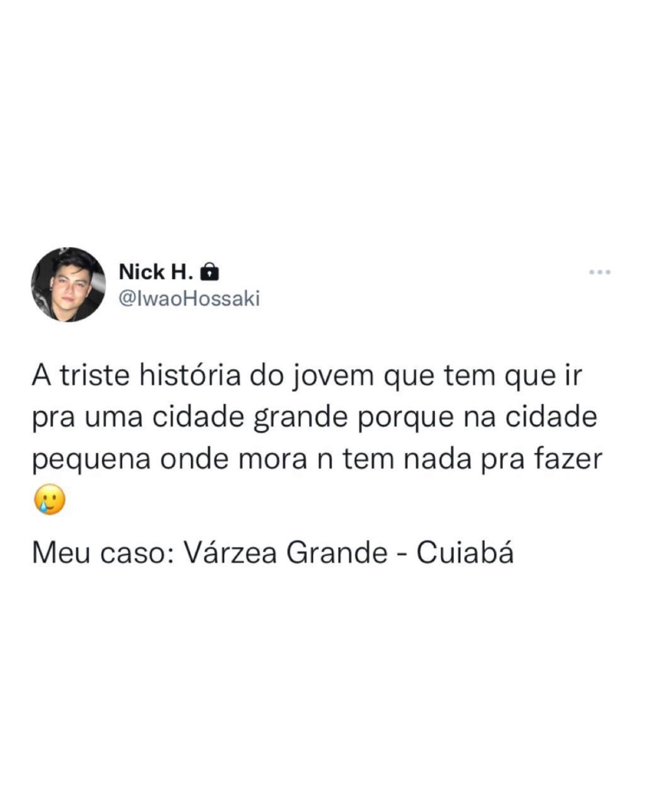 Triste história
