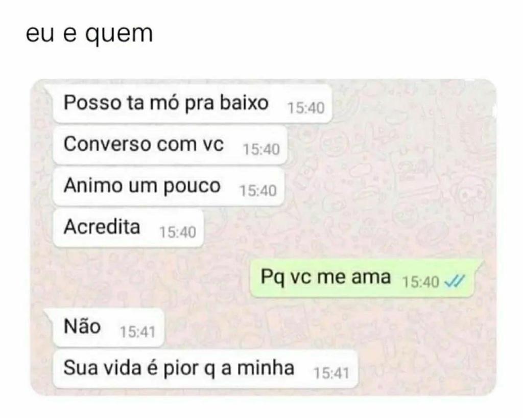 Eu e quem?