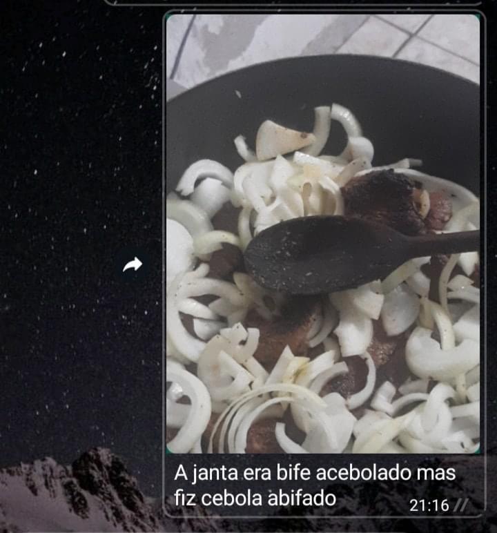 Eu fazendo a janta