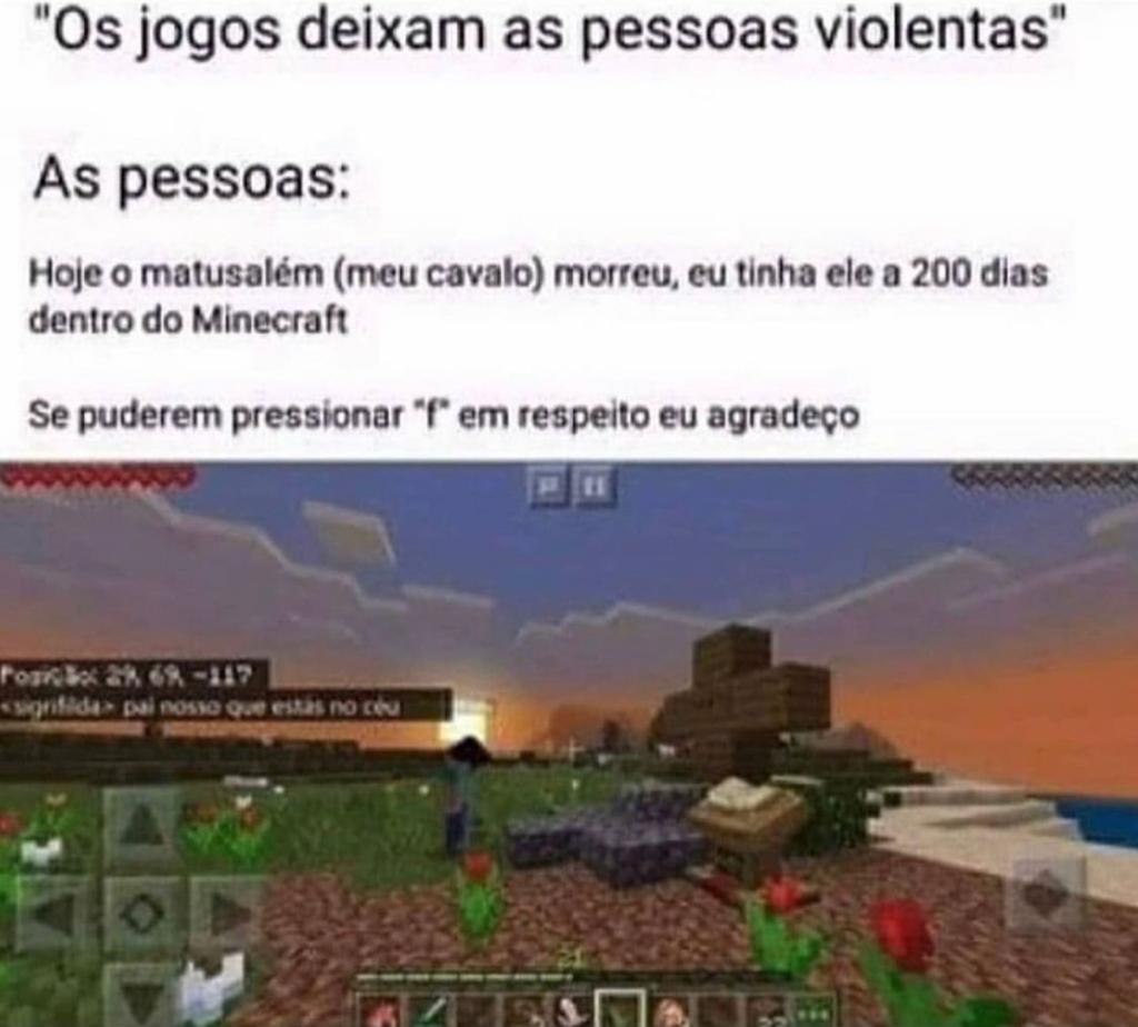E ainda dizem que os jogos deixam as pessoas mais violentas