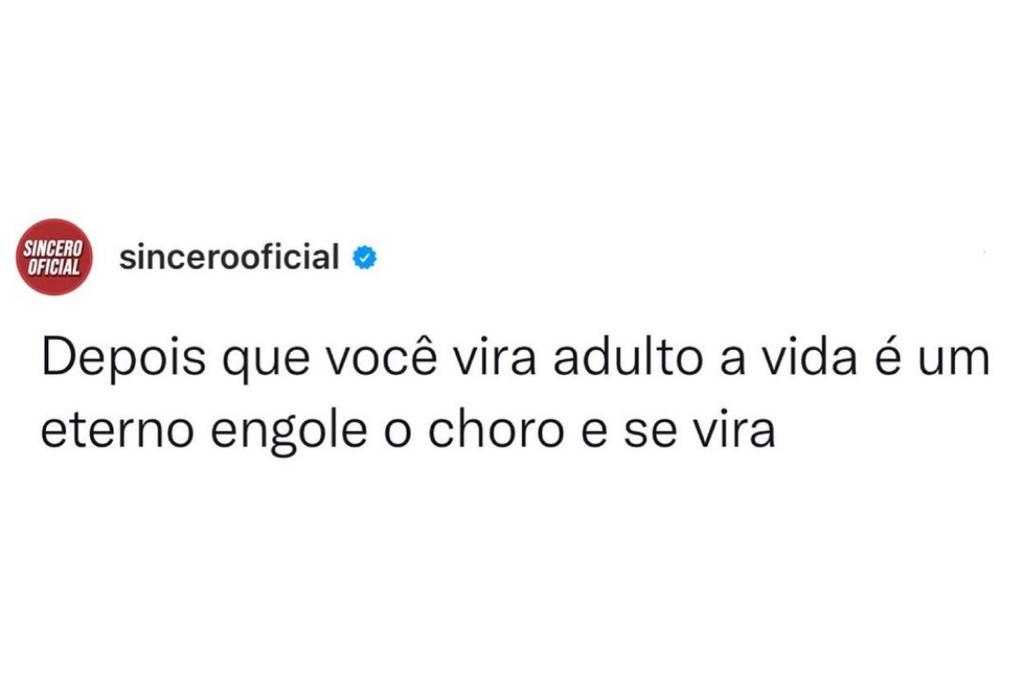 A vida adulta é isso