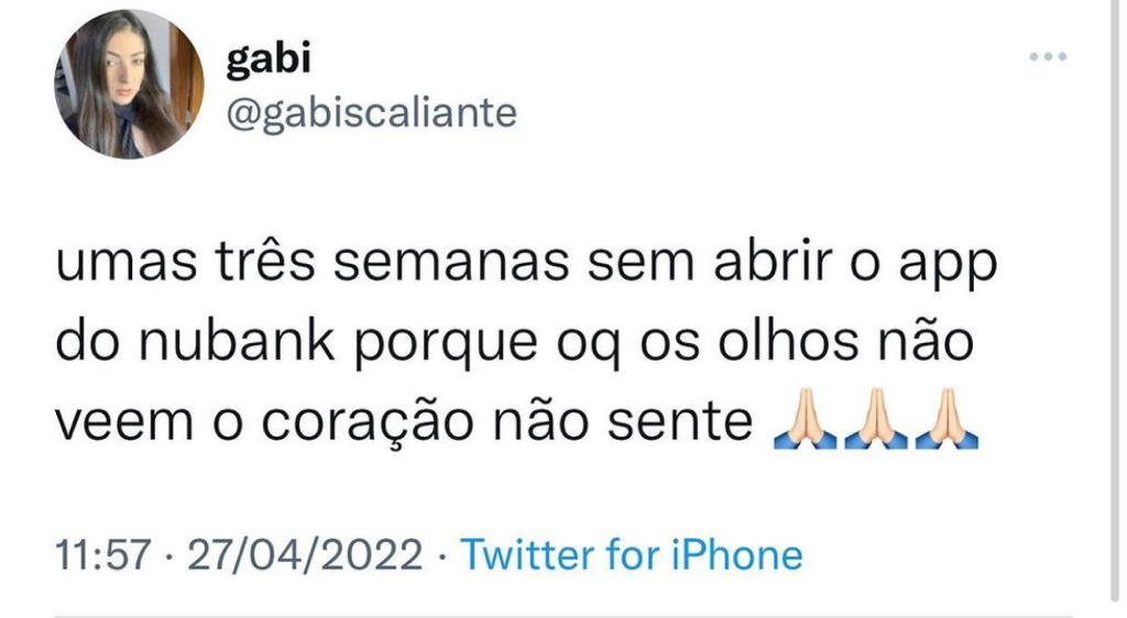 O que os olhos não veem o coração não sente