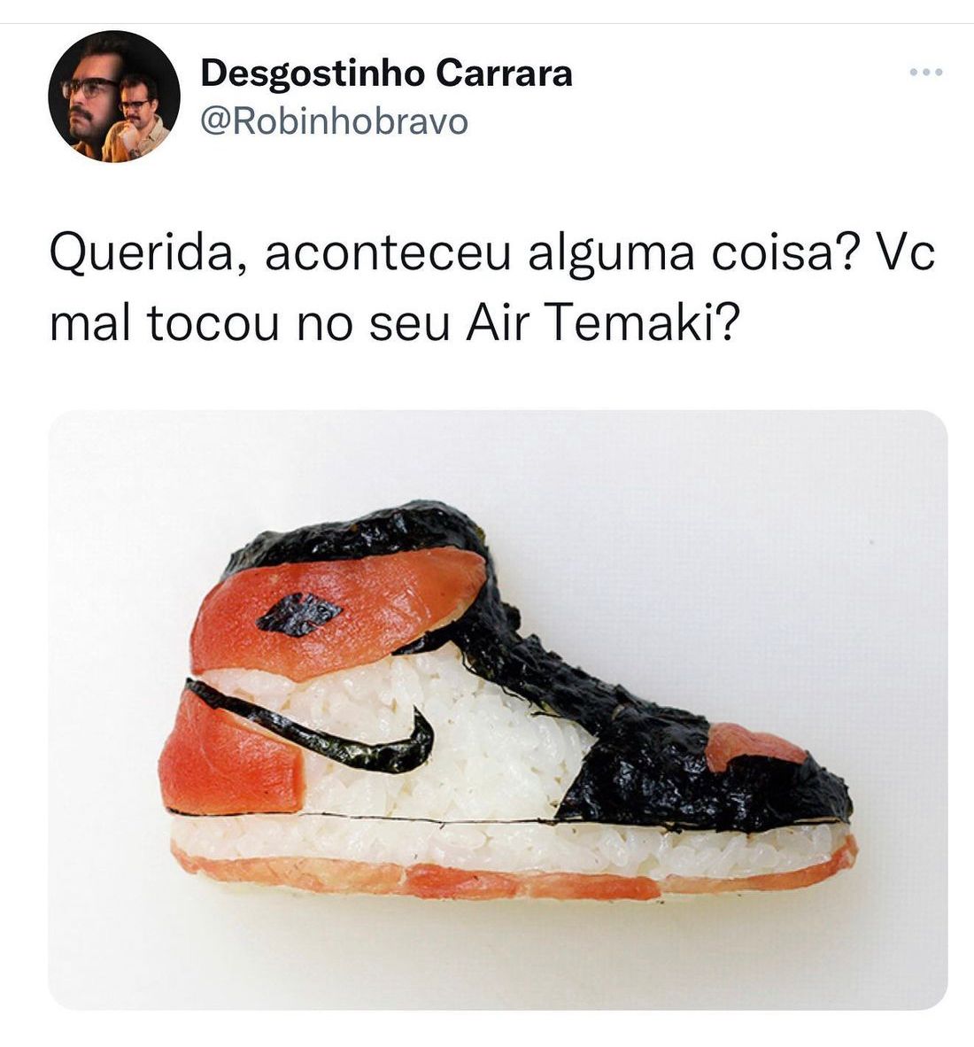 Mal tocou no air temaki