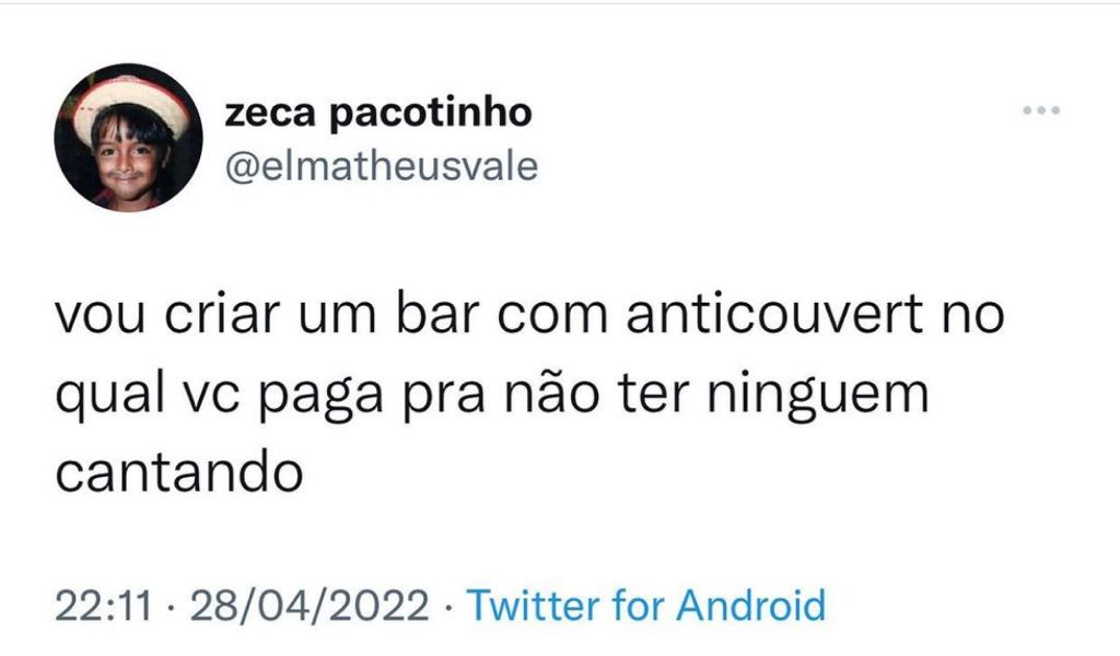 O bar que eu iria