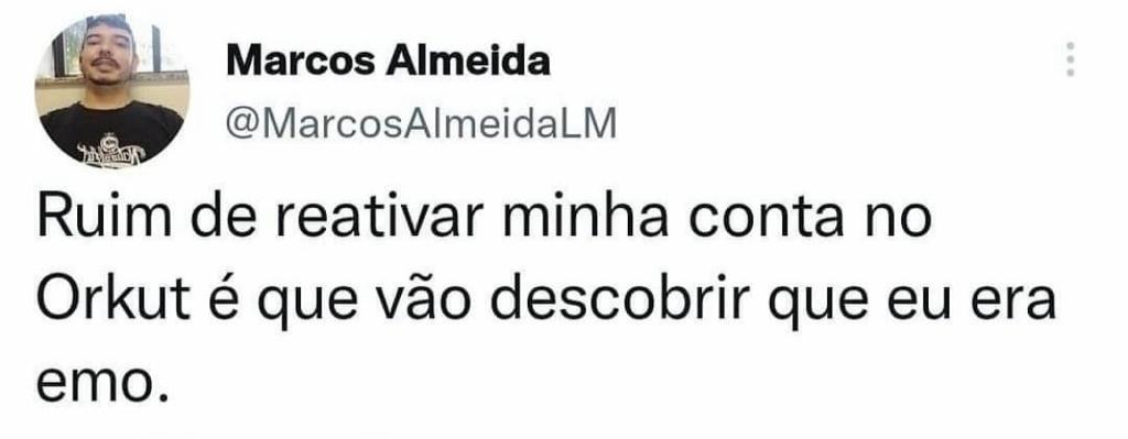 Agora todos vão saber que já fui emo