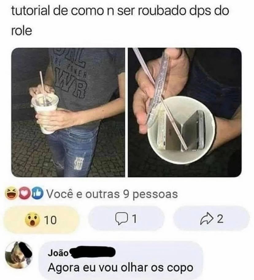 Deixou a dica pro bandido