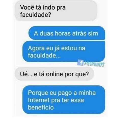 É pra isso que eu pago internet