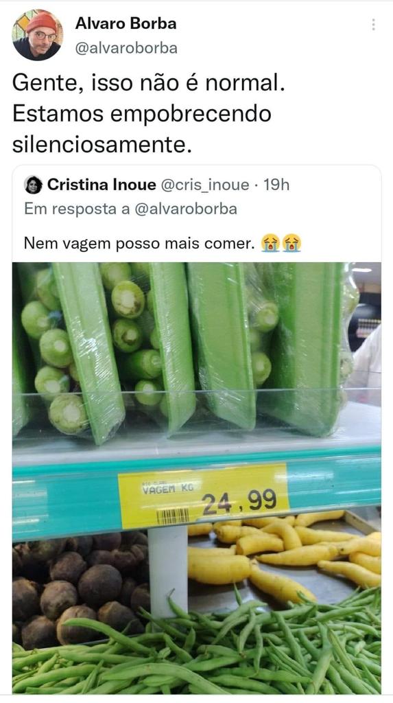 Tamo cada vez mais pobre