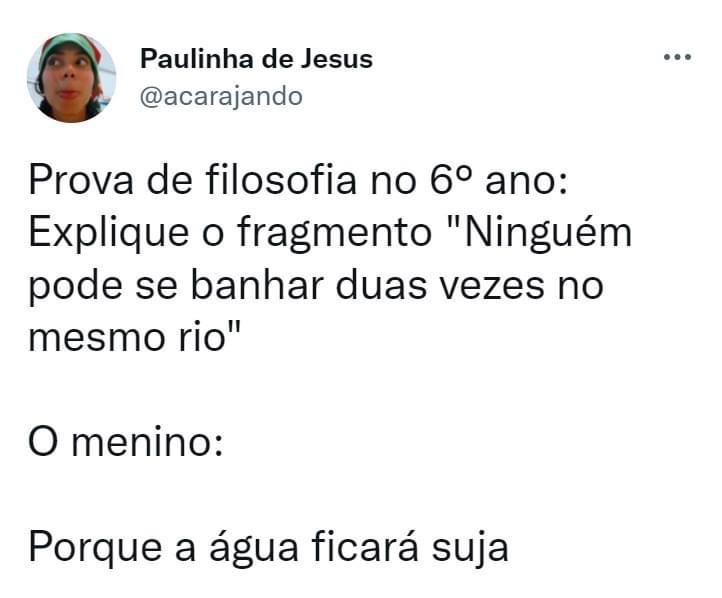 Não deixa de estar certo
