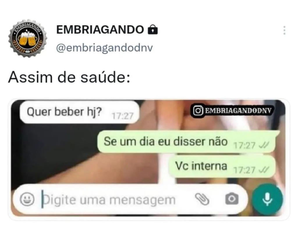 Se recusar, interna