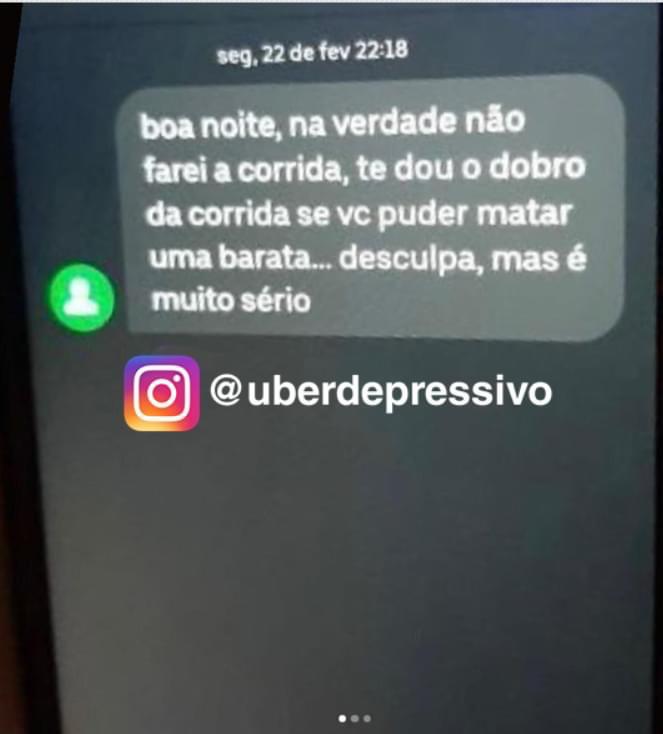 Você tem medo de barata?