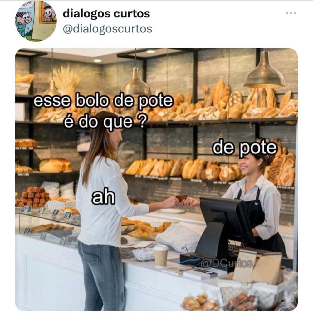 É bolo de quê?