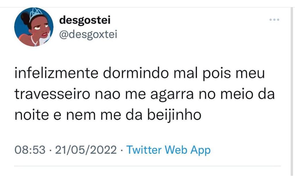 Infelizmente dormindo mal