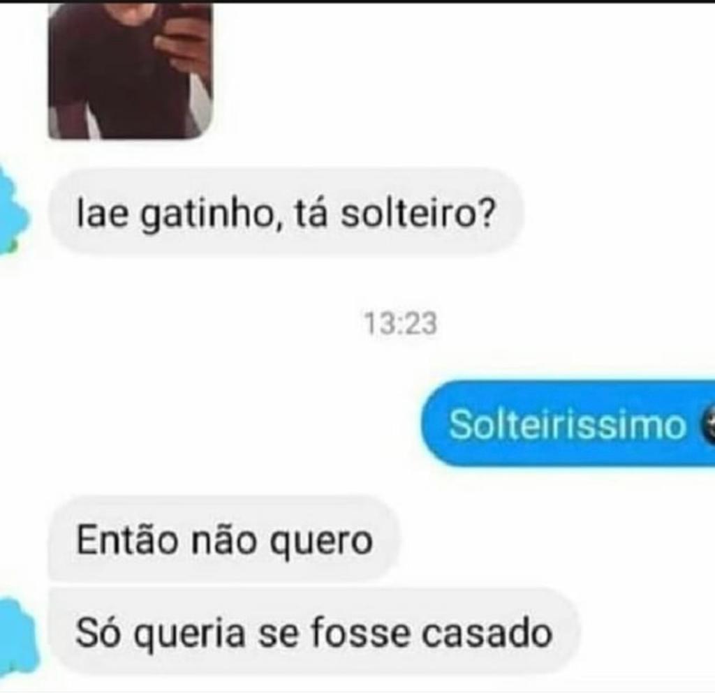 Só queria se fosse casado