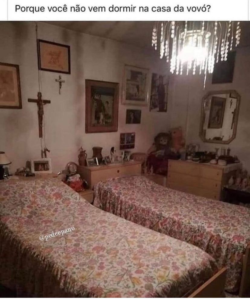 Por que voce não vem dormir na vovó?