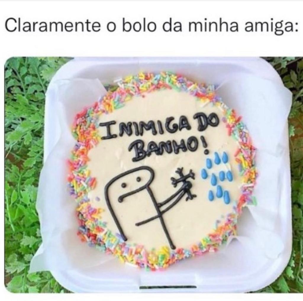 O bolo da minha amiga