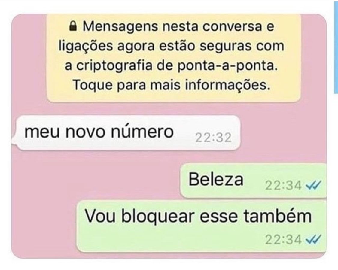 Beleza, vou bloquear esse também