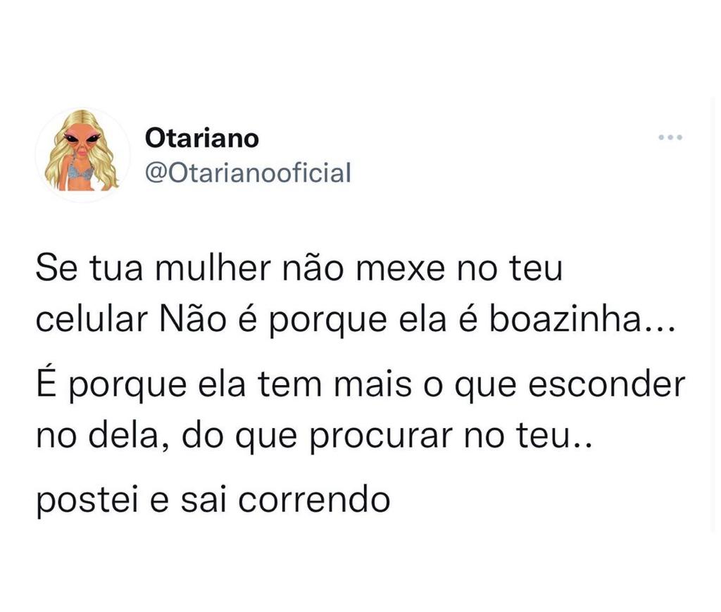 Postei e saí correndo