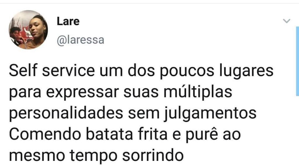 Como não amar o self service