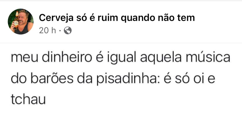 É só oi e tchau
