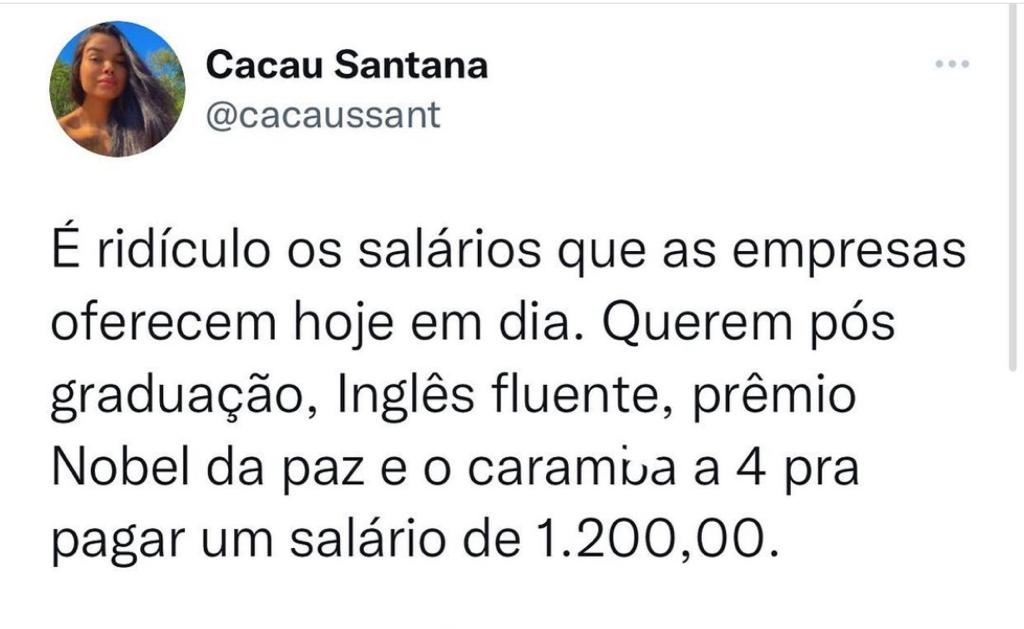 É ridículo mesmo