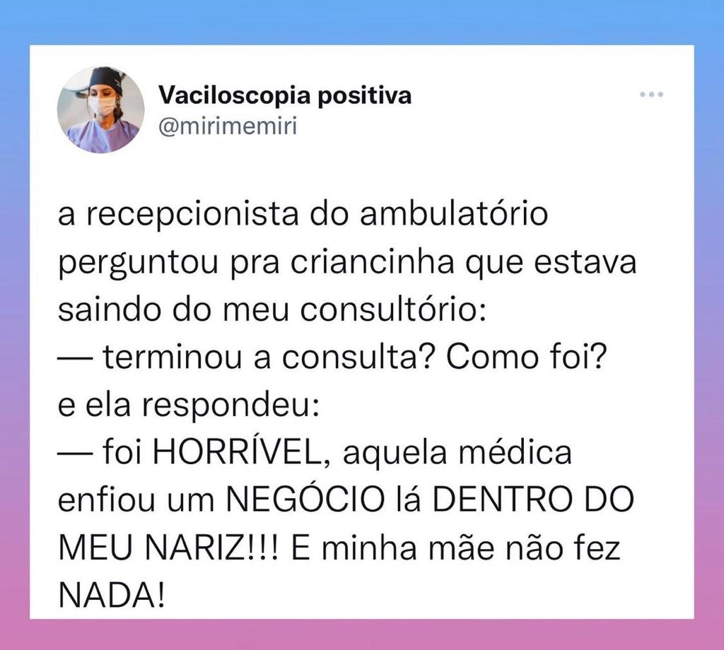 E a mãe não fez nada!