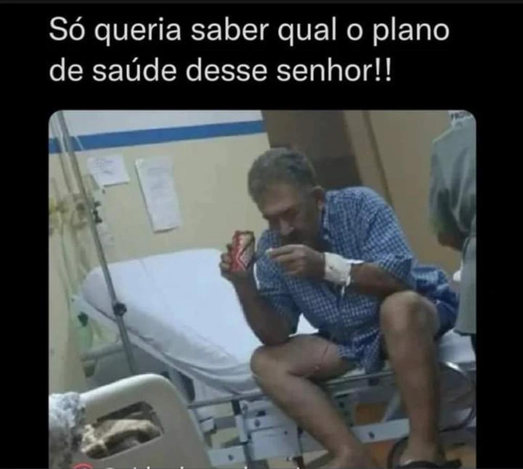 Só queria saber qual o plano de saúde dele