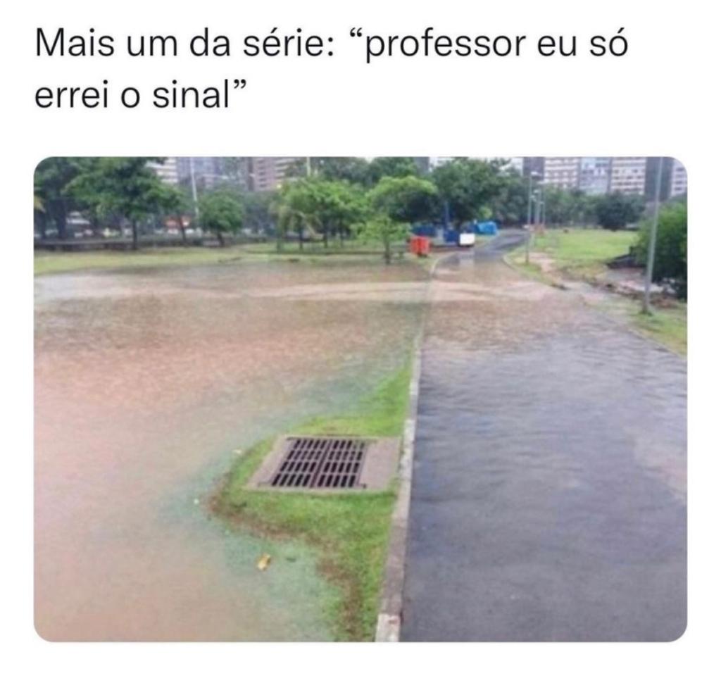 Mais um da série “mas professor, eu só errei o sinal”