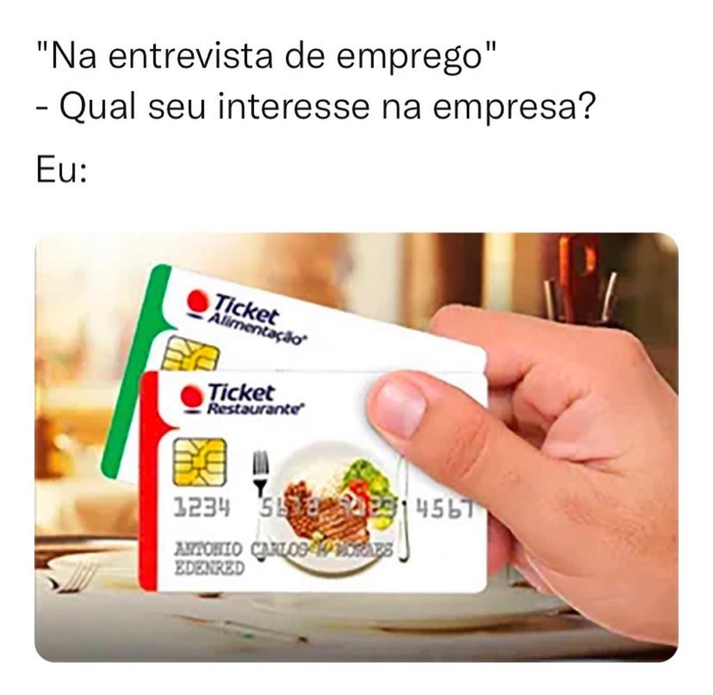 Eu na entrevita de emprego