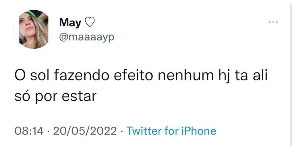 Tá aí só por estar mesmo