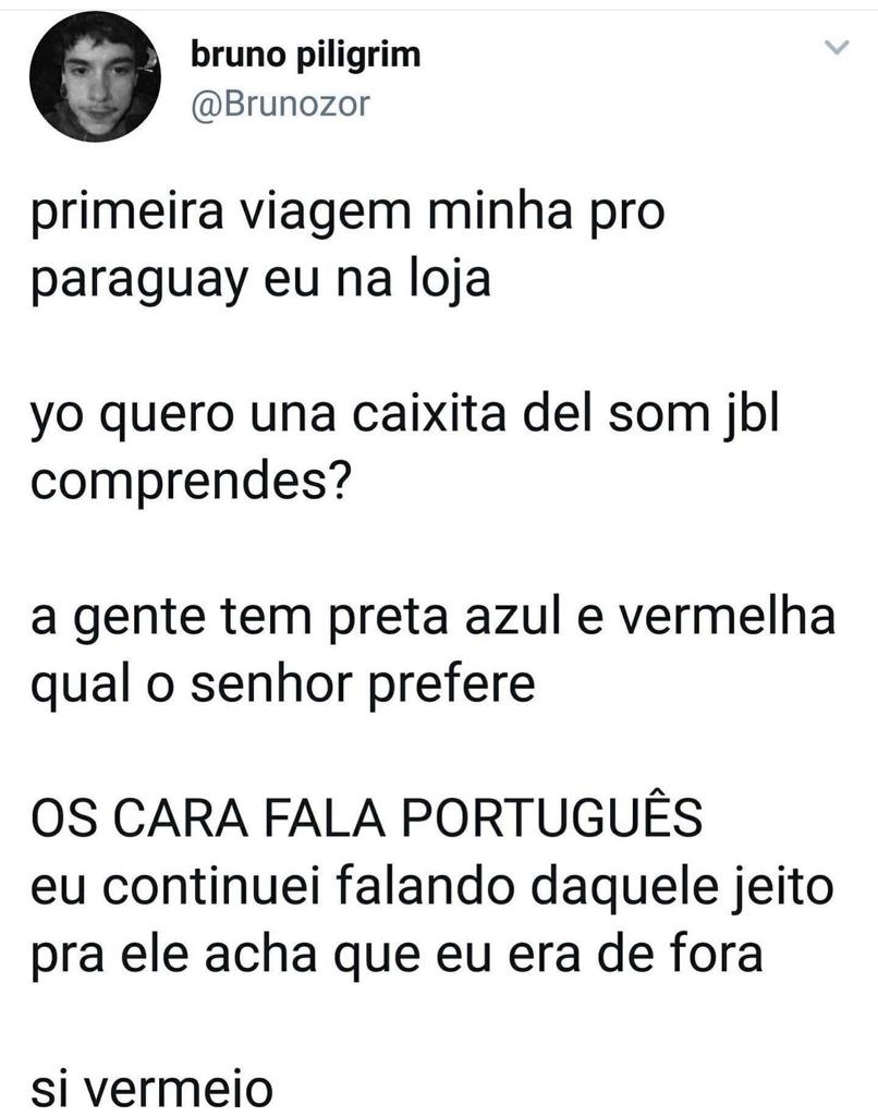 Minha primeira vez no Paraguay