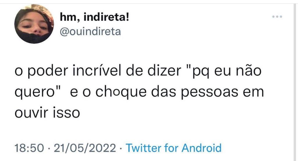 Por que eu não quero