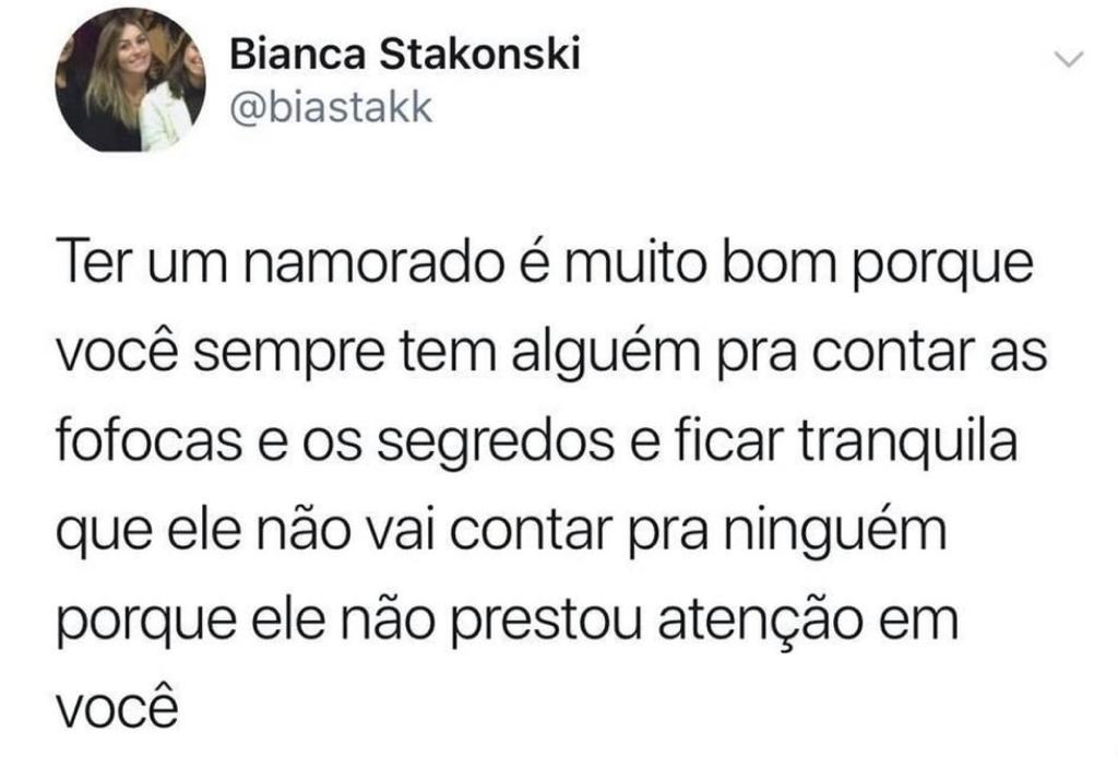 Ter namorado é muito bom