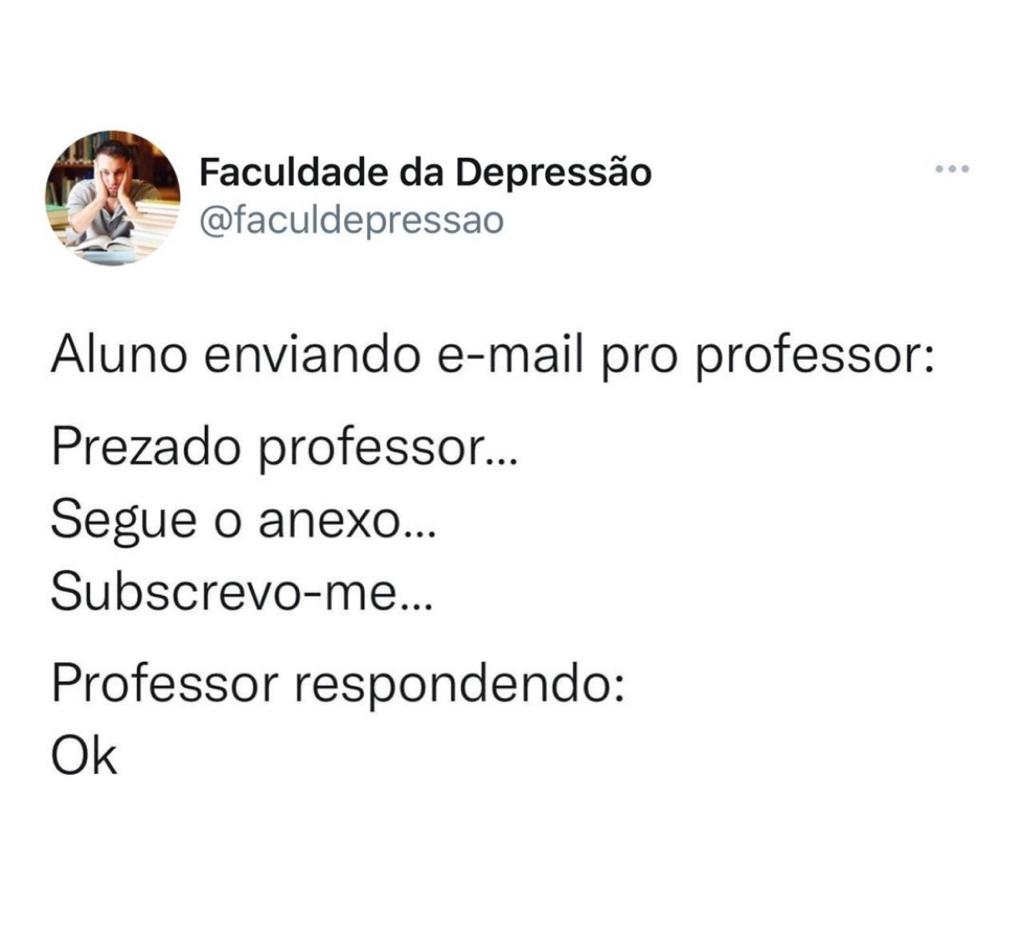 Todo professor é assim