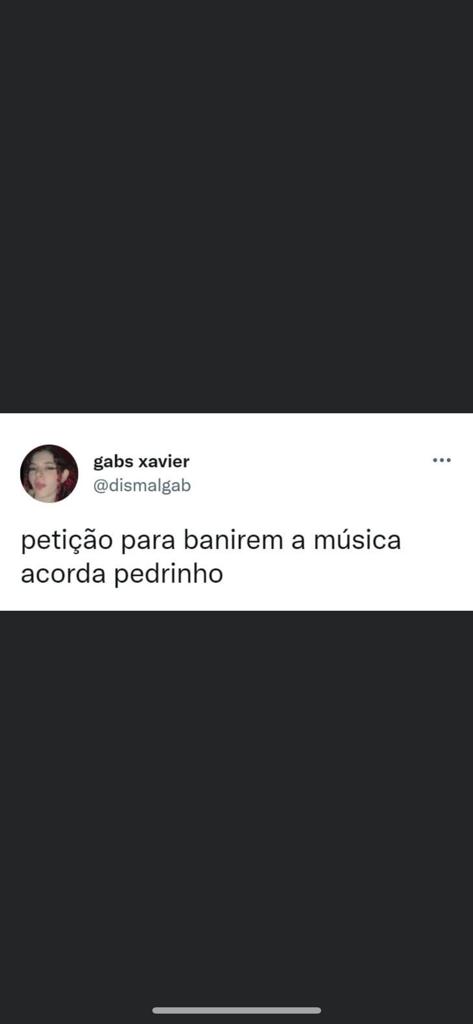 Já deu dessa música?