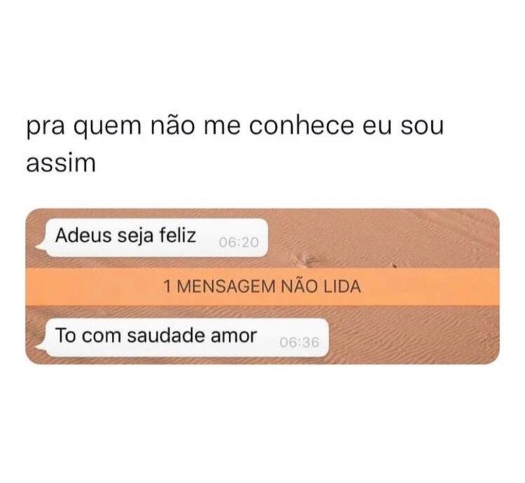 Pra quem não conhece, sou bem assim