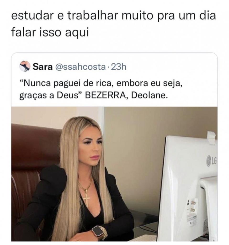 Trabalhar pra um dia falar isso
