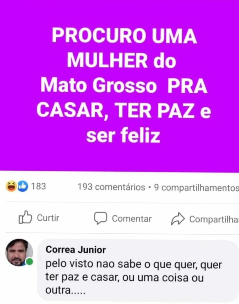 Esse não sabe o que quer