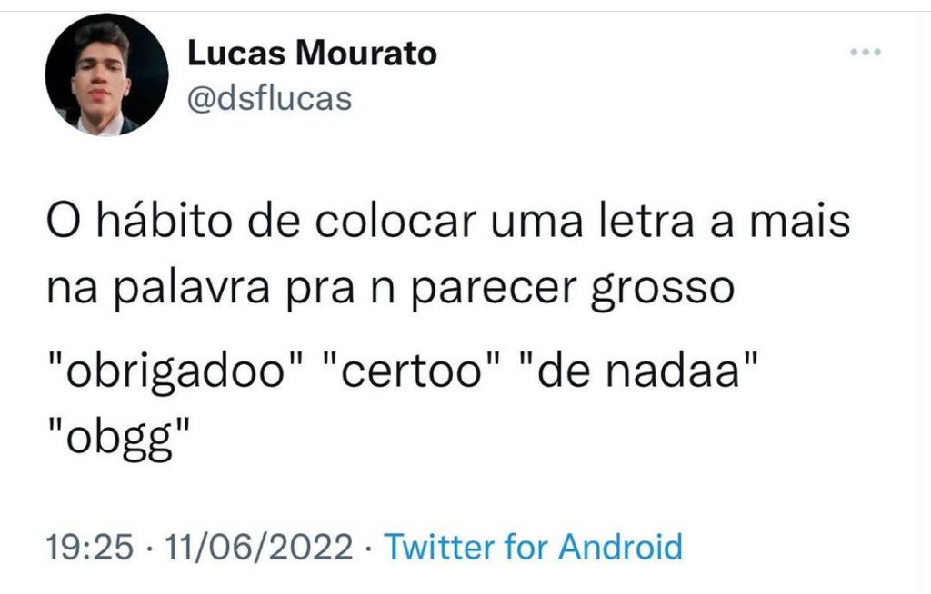 Única mania que tenho